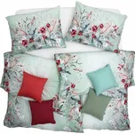 SCANquilt - Povlečení ART JERSEY havana zelená 140 x 200/70 x 90 cm