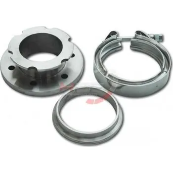 Příslušenství pro turbodmychadlo Příruba na výfukovou část 6 děrová T3/T4 T04E na v-band (nerez)