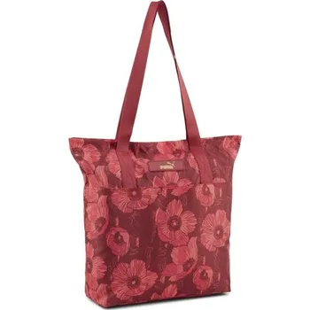 Kabelka Dámská taška Puma CORE POP SHOPPER UNI Vínová, Zlatá