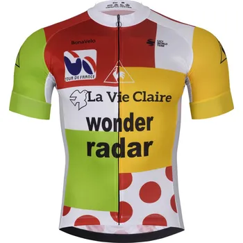 Cyklistické oblečení BONAVELO Cyklistický dres s krátkým rukávem - 1985 LA VIE CLAIRE TDF - vícebarevná 6XL