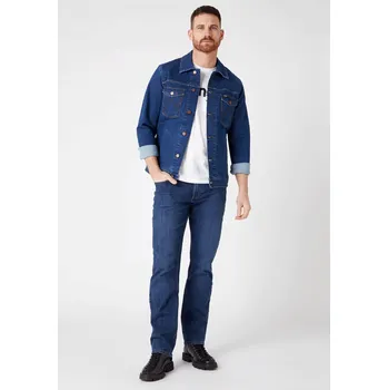 Pánské džíny Pánské rifle WRANGLER W10TM6098 STRAIGHT DARK STONE Velikost: 34/34 Tričko zdarma při nákupu nad 3000,-!