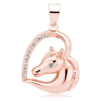 Přívěsek Prosperk Přívěsek stříbrný kůň - rose gold S5244