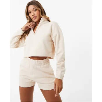 Pánská mikina Everlast quarter Zip Fleece Top Womens Stone 16 (44)