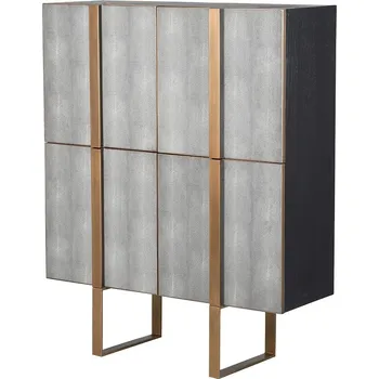 Organizace kuchyně Luxusní Art-Deco skříňka Caitlin 150cm shagreen