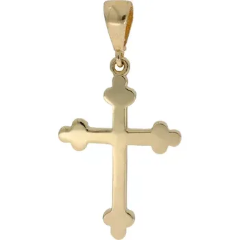 Přívěsek Zlatý křížek ze 14 karátového zlata