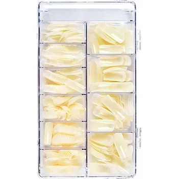 BIO NAILS Nehtové tipy rovné box 300 ks dlouhá lepící plocha