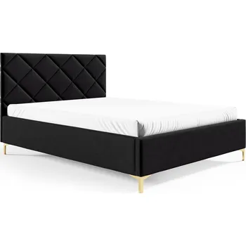 Postel Postel PK 33 120x200 cm - zlaté nohy Černá
