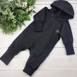 Kulišárny Teplákový overal rostoucí BLACK VELIKOST: 86