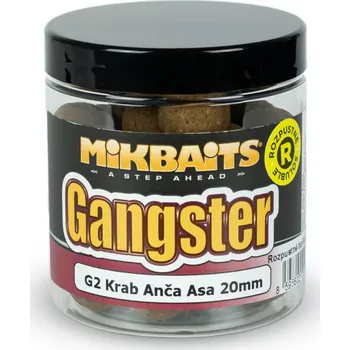 Boilies MIKBAITS Gangster boilie rozpustné 250ml - G2 Krab Ančovička Asa 20mm