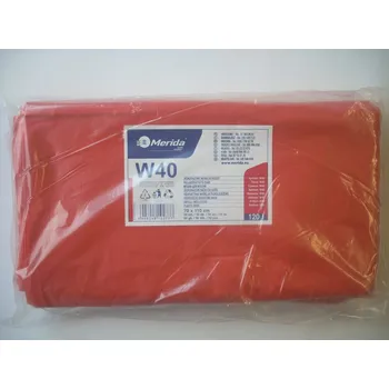 Pytle na odpadky Merida Pytle LDPE, 38 mi, 70x110 cm, 120 l, červené, 50 ks/bal /W40C/