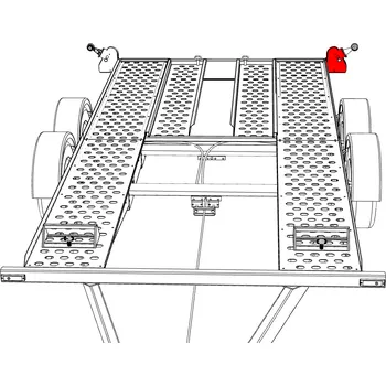 Přívěs Držák na zadní nárazník VAPP PA levý pro svítilny Jokon typ 630 a doplňková č/b světla