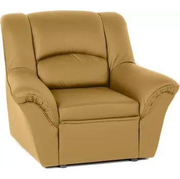 Křeslo Kožené křeslo Dubaj LUX, hořčicová (S-38)