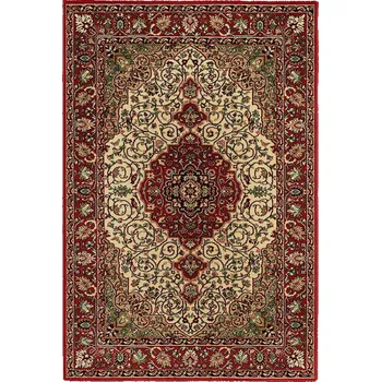 Koberec Breno Kusový koberec SOLID 60/CAC, 200x300 cm, Vícebarevné/Červená