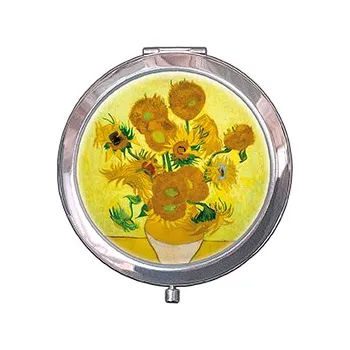 Kosmetické zrcátko Plumeria Plu - Kosmetické zrcátko Vincent van Gogh Sunflowers - 7 cm