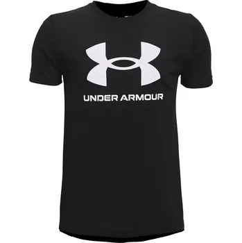 Chlapecké tričko Dětské Tričko UNDER ARMOUR UA SPORTSTYLE LOGO SS 1363282-001 – Černá 122-127
