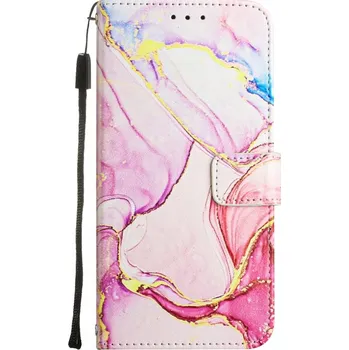 Pouzdro na tablet VSECHNONAMOBIL 82520 ART MARBLE Peněženkový kryt pro Honor 200 Lite ROSE GOLD