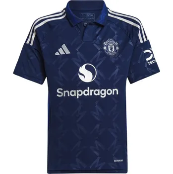 Chlapecké tričko adidas Manchester United Away Shirt 2024 2025 Juniors Blue 9-10 Years