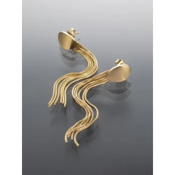 Náušnice Prosperk Visací delší náušnice z oceli zlaté S0901