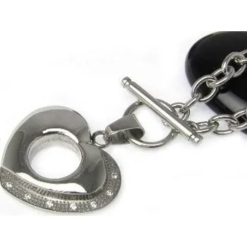 Řetízek Prosperk Řetízek ocelový s přívěskem - srdce S2284