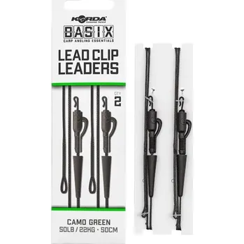 KORDA - Hotová montáž Basix Lead Clip Leaders 2 ks