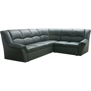 Sedací souprava Kožená rohová sedací souprava DUBAJ LUX XL zelená, zelená (k-32)