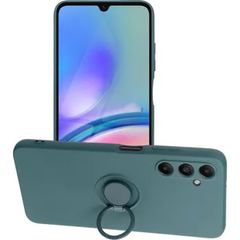 Pouzdro na mobilní telefon Silicone RING Case pouzdro 3v1 pro Samsung Galaxy A05s zelené