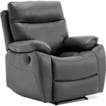 Relaxační křeslo BENNY s elektrickým polohováním — látka, šedá