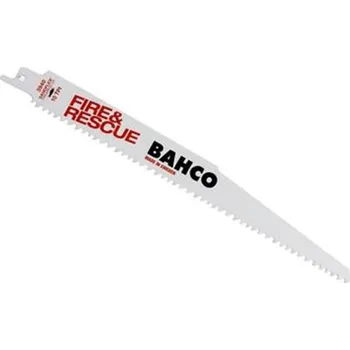 Pilový plátek Bahco 3940-228-10-DSL-5P - Pilový list do pily ocasky délka 228 mm (balení 5 ks), FIRE&RESCUE na dřevo s hřebíky, BiM