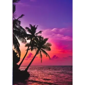 Diamantové malování Sada na diamantové malování - Západ slunce na pláži