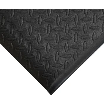 Rohožka Černá pěnová protiúnavová protiskluzová průmyslová rohož - 90 x 60 x 0,95 cm (80000600) FLOMAT