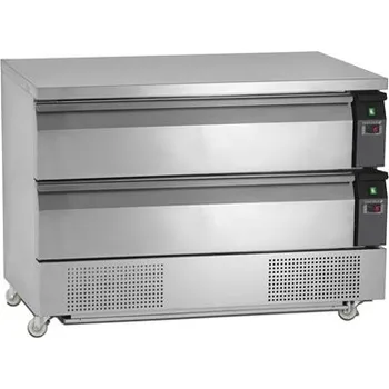 TEFCOLD Chladicí Stůl Nerez UD2-3 + AKCE | Kombinovaný Chladící / Mrazící, 2 zásuvky, š. 123 cm, ventilovaný, Servis ČR