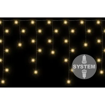 Vánoce diLED světelný déšť 180 LED, teple bílý, bez trafa