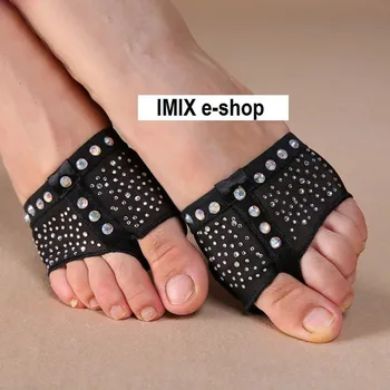 Dámská sálová obuv Taneční špičky bezprsté Zdobené Černá M