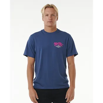 Pánské tričko Tričko Rip Curl SHRED TILL DEAD TEE Washed Navy velikost XL