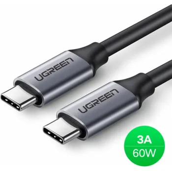 Počítač UGREEN USB-C Male to Type C Male Cable 1.5m Gray