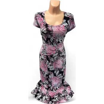 Dámské šaty Šaty pro svatební matky růžové, Barva Růžová, Velikost XXXL 54, Materiál 98% Polyester 2% Lycra