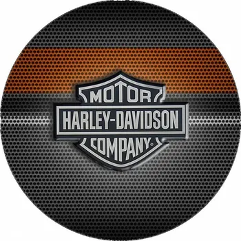 Jedlá dekorace na dort Jedlý papír Harley Davidson logo 19,5 cm