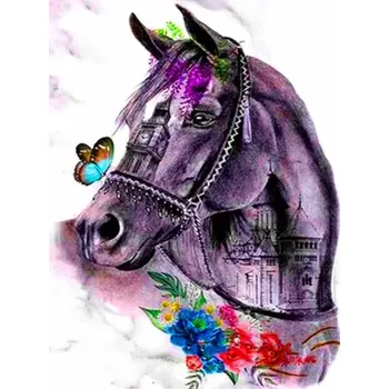 Diamantové malování Sada na diamantové malování - Abstraktní kůň