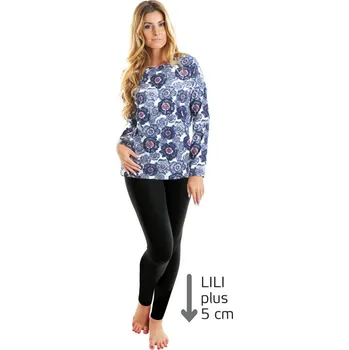 Dámské legíny EVONA a.s. Dámské bambusové legíny LILIANA černé/ prodloužené - Dámské bambusové legíny LILIANA černé/ prodloužené 023 XL