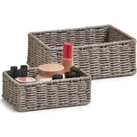 Koš pro skladování, barva šedá 2 kusy v kompletu, ZELLER