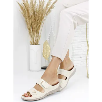 Dámské pantofle Ctogo Gogo Béžové nazouváky CC2229-1BE Velikost: 41