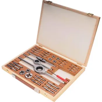 Závitořezný nástroj Bučovice Tools 340128 - Sada závitníků a ZKČ metrických M 1-D, rozsah M3 - M12, Rychlořezná ocel (HSS)