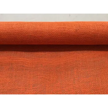 Juta metráž 130cm šíře oranžová