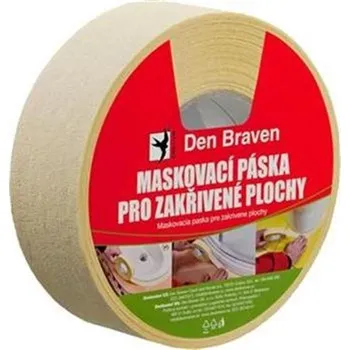 Den Braven B7049 - Maskovací páska papírová, vysoce krepová šíře 19mm, délka 50m do 60°C na zakřivené plochy
