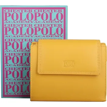 Peněženka Žlutá kožená peněženka Chester no. 2212