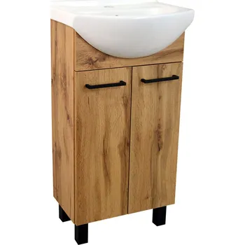 Koupelnový nábytek A-Interiéry Koupelnová skříňka s keramickým umyvadlem Leonidas OW 45