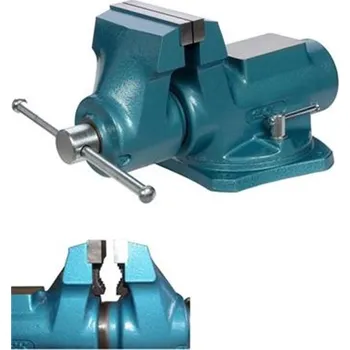 York 01.01.01.04.1.1 - Svěrák York 125mm dílenský, zámečnický, Lux T - čelisti na trubky