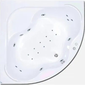 Vana Rohová masážní vana SÁVA KOMBI pneu 150 x 150, masážní akrylátová vana Excel Tesárek