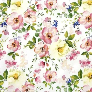 Bavlněná látka s motivem SPRING š.160 cm, zbytek 160 x 170 cm zbytek 160x170 EU