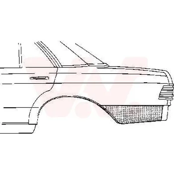 Blatník karosérie Boční stěna VAN WEZEL 3010133